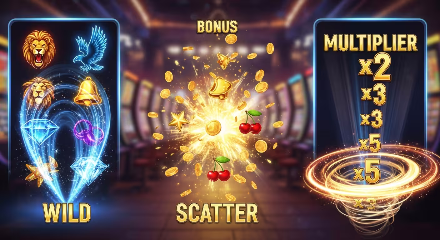 Wild, Scatter und Multiplikatoren in Online-Slots 2026