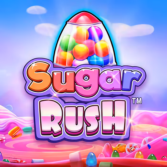 Slot Sugar Rush con simboli a tema dolciumi ed emozionanti funzioni bonus